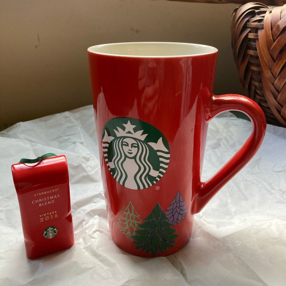Starbucks Christmas Mug and Ornament. New. Perfect Condition